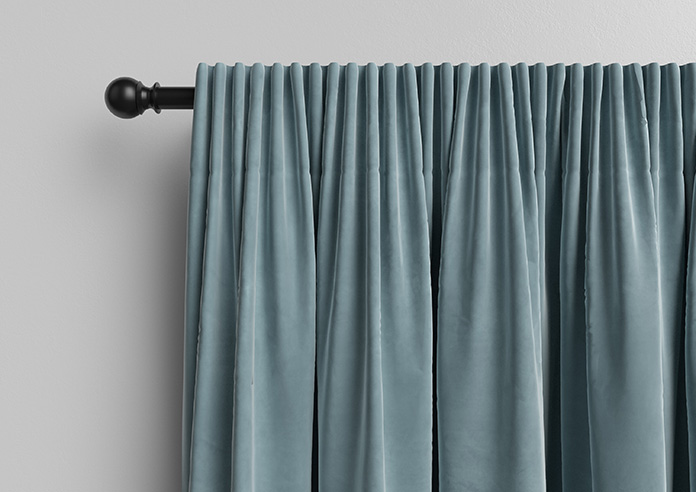 Ultra Luxe Velvet, Blue Cloud - Made to Measure Curtains - Image 10